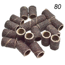Load image into Gallery viewer, 100pcs Nail Art Sanding Bands for Manicure Pedicure Nail Machine Machine #80 #120 #180 Replacement Accessory Nail Tool LAND268-1