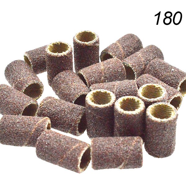 100pcs Nail Art Sanding Bands for Manicure Pedicure Nail Machine Machine #80 #120 #180 Replacement Accessory Nail Tool LAND268-1